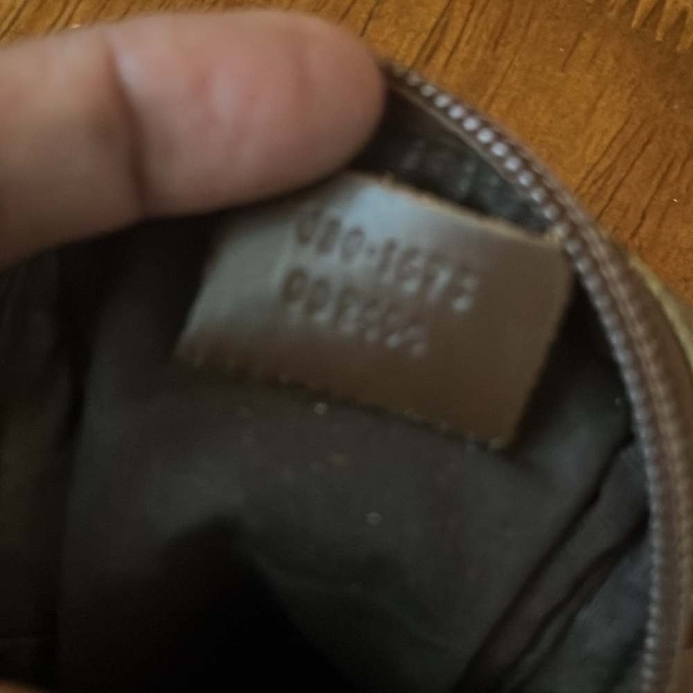 Gucci Brown Monogram Pouch Euc - image 3